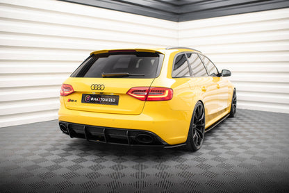 Street Pro Heckansatz Diffusor passend für Audi RS4 B8 schwarz matt