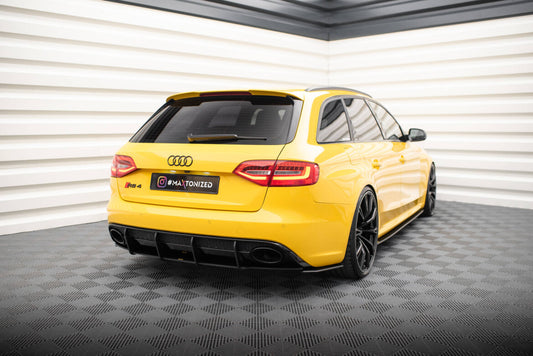 Street Pro Heckansatz Diffusor passend für Audi RS4 B8 schwarz matt