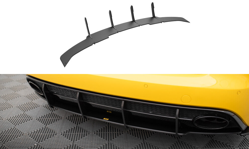 Street Pro Heckansatz Diffusor passend für Audi RS4 B8 schwarz matt