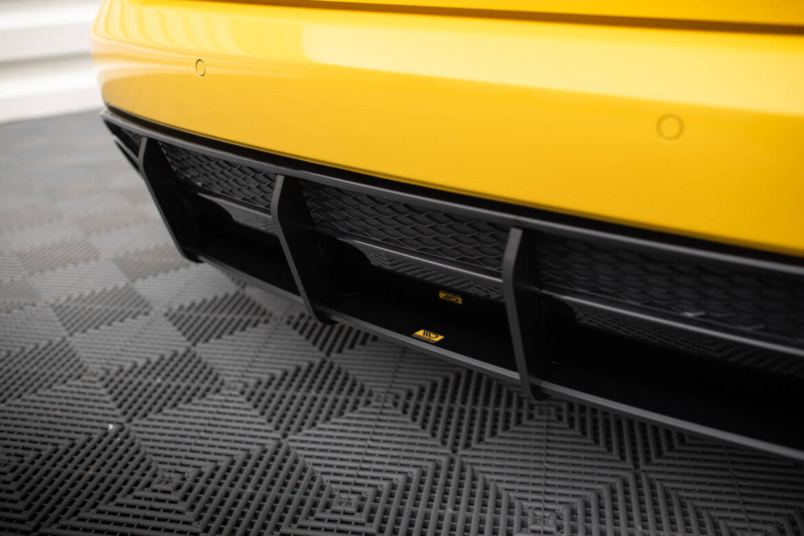 Street Pro Heckansatz Diffusor passend für Audi RS4 B8 schwarz matt