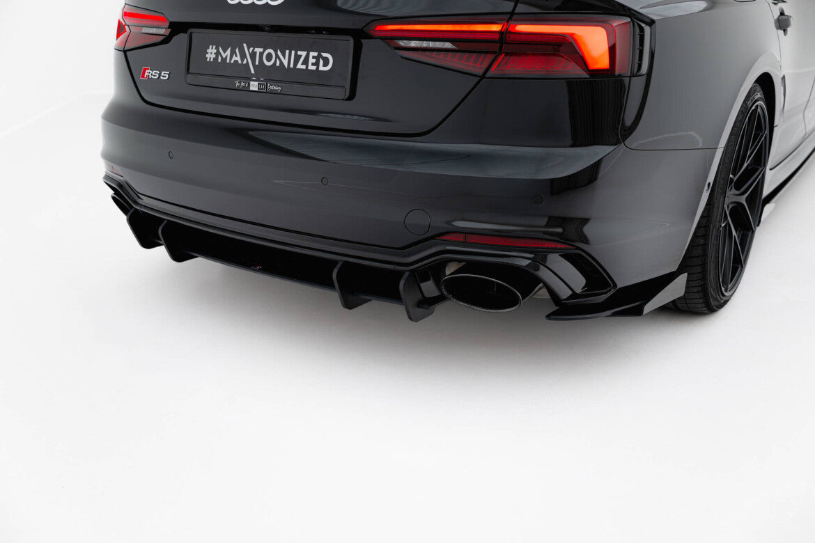 Street Pro Heckansatz Diffusor passend für Audi RS5 Coupe / Sportback F5 schwarz matt