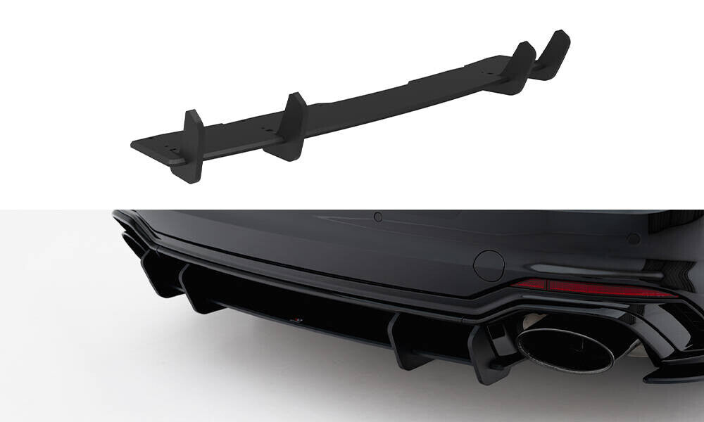 Street Pro Heckansatz Diffusor passend für Audi RS5 Coupe / Sportback F5 schwarz matt