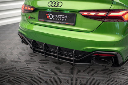 Street Pro Heckansatz Diffusor passend für Audi RS5 F5 FL schwarz matt