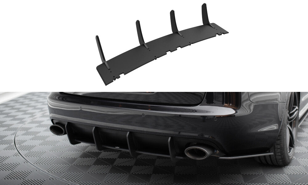 Street Pro Heckansatz Diffusor passend für Audi RS6 Avant C6 schwarz matt