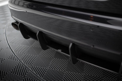 Street Pro Heckansatz Diffusor passend für Audi RS6 Avant C6 schwarz matt
