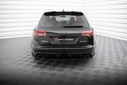 Street Pro Heckansatz Diffusor passend für Audi RS6 Avant C6 schwarz matt