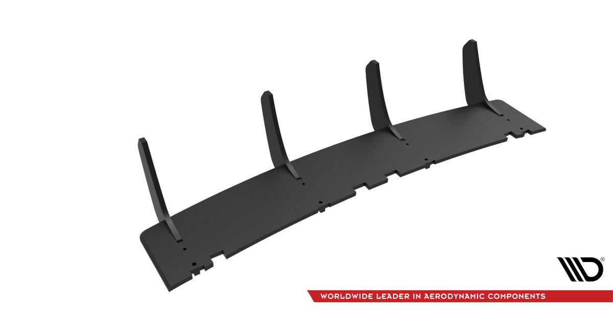 Street Pro Heckansatz Diffusor passend für Audi RS6 Avant C6 schwarz matt