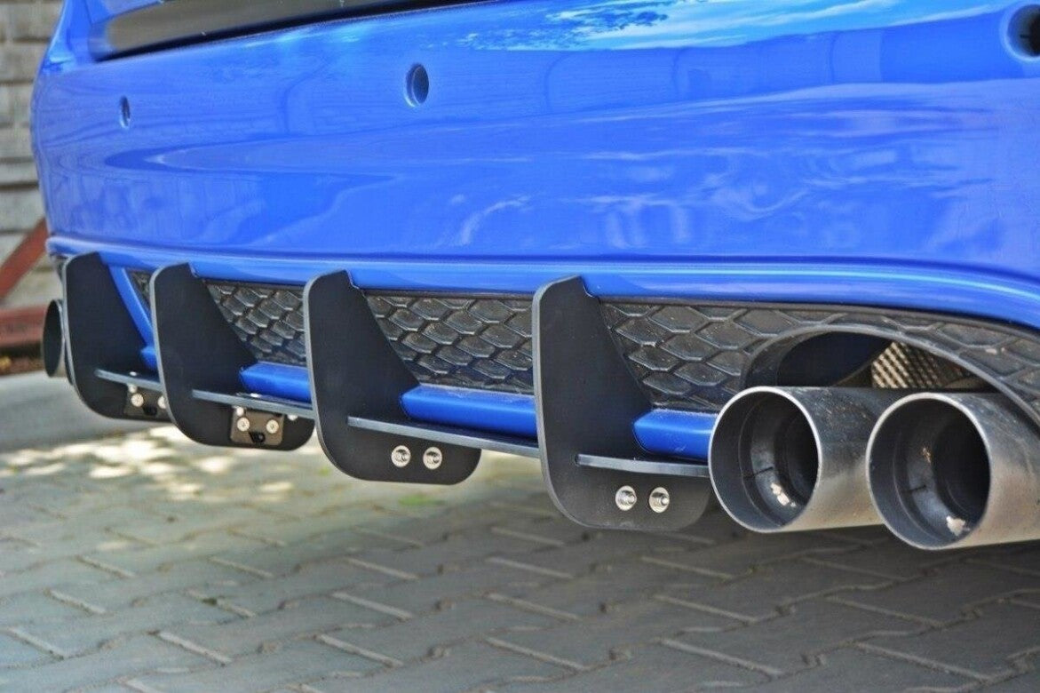 Street Pro Heckansatz Diffusor passend für Audi RS6 C5 schwarz matt