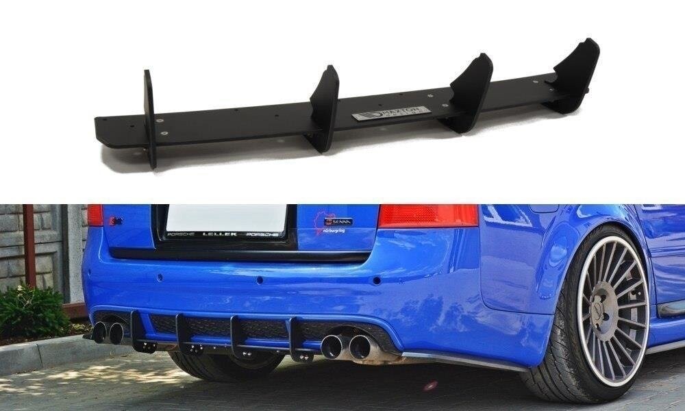 Street Pro Heckansatz Diffusor passend für Audi RS6 C5 schwarz matt