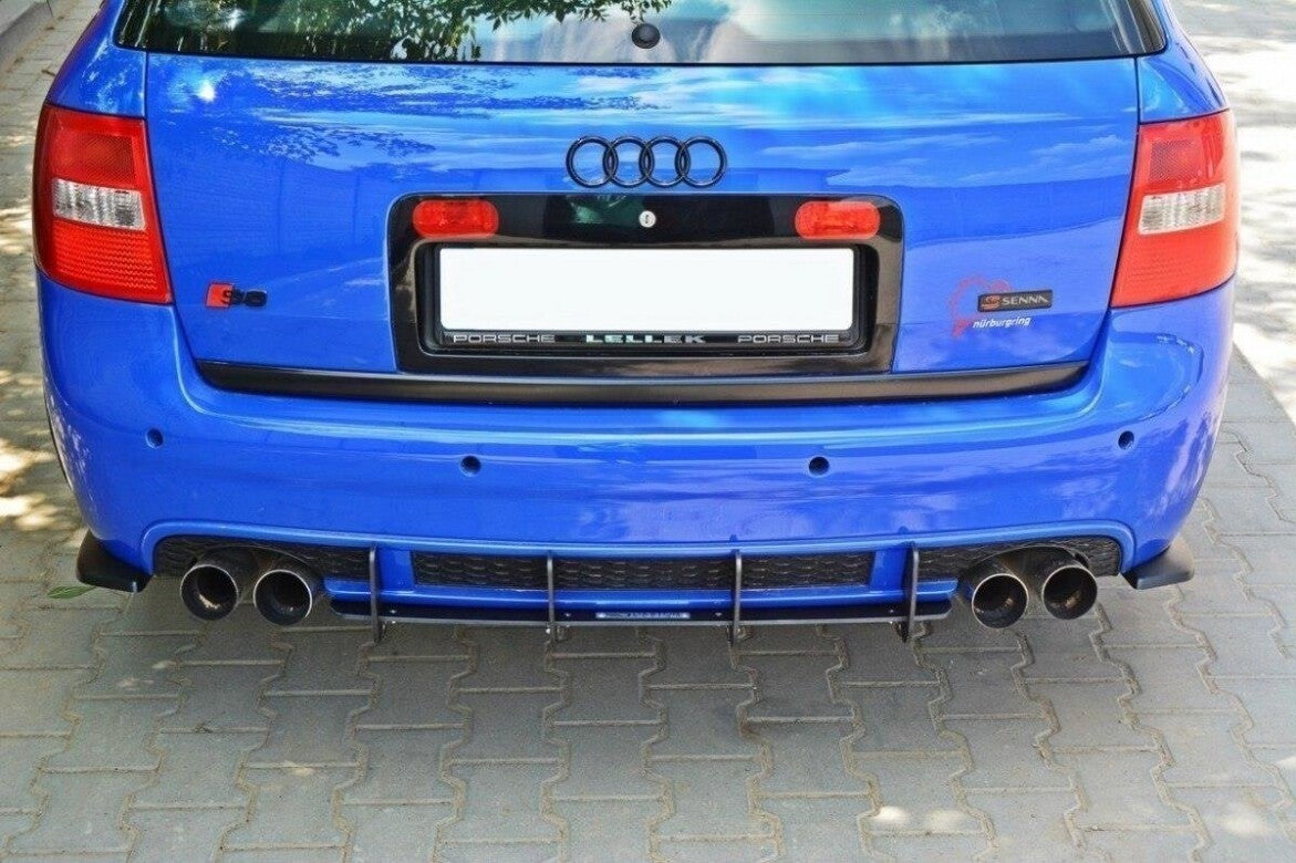 Street Pro Heckansatz Diffusor passend für Audi RS6 C5 schwarz matt