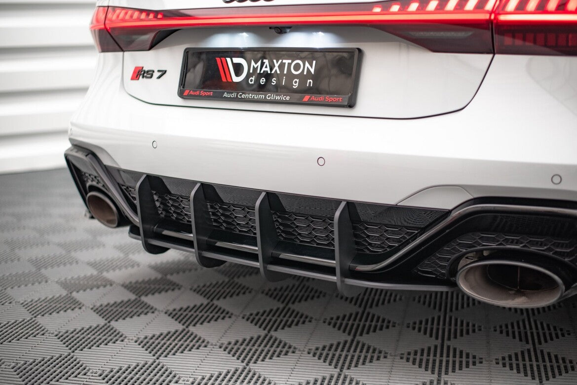 Street Pro Heckansatz Diffusor passend für Audi RS7 C8 / RS6 C8 schwarz matt