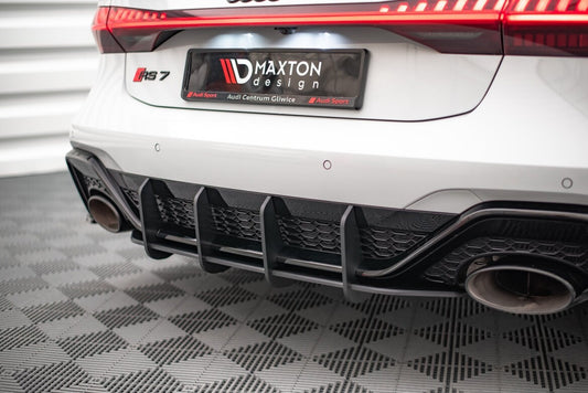 Street Pro Heckansatz Diffusor passend für Audi RS7 C8 / RS6 C8 schwarz matt