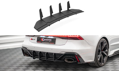 Street Pro Heckansatz Diffusor passend für Audi RS7 C8 / RS6 C8 schwarz matt