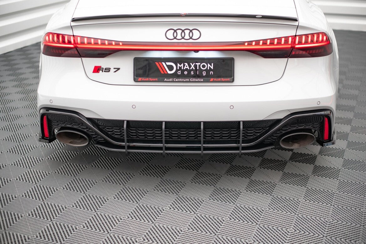 Street Pro Heckansatz Diffusor passend für Audi RS7 C8 / RS6 C8 schwarz matt