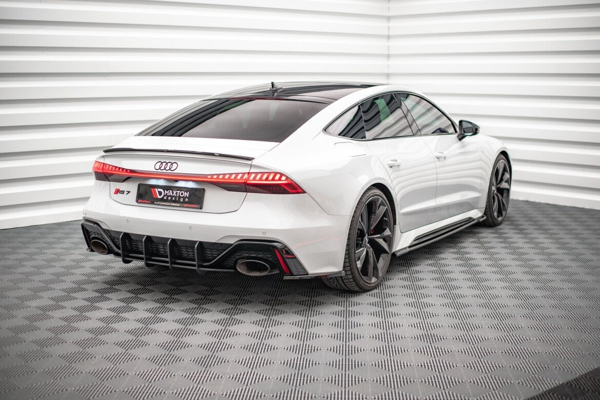 Street Pro Heckansatz Diffusor passend für Audi RS7 C8 / RS6 C8 schwarz matt