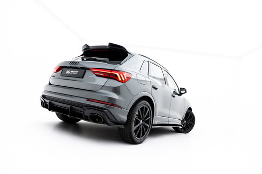 Street Pro Heckansatz Diffusor passend für Audi RSQ3 Sportback / SUV F3 schwarz matt