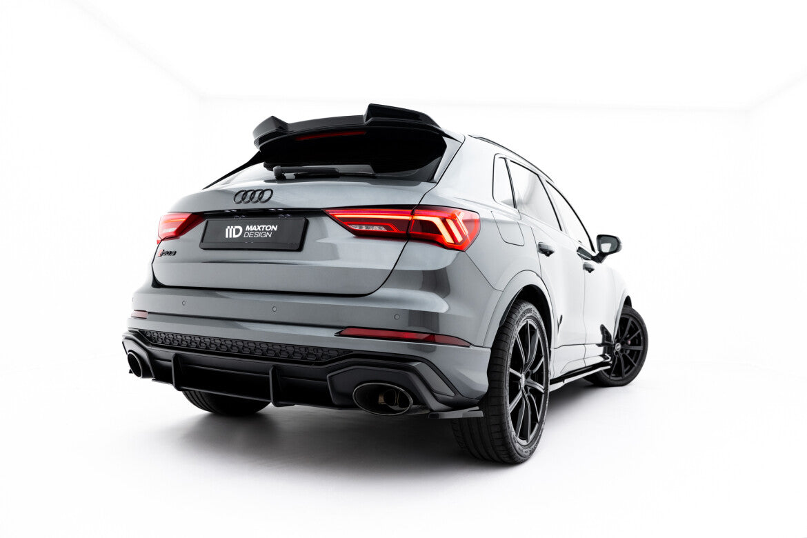 Street Pro Heckansatz Diffusor passend für Audi RSQ3 Sportback / SUV F3 schwarz matt