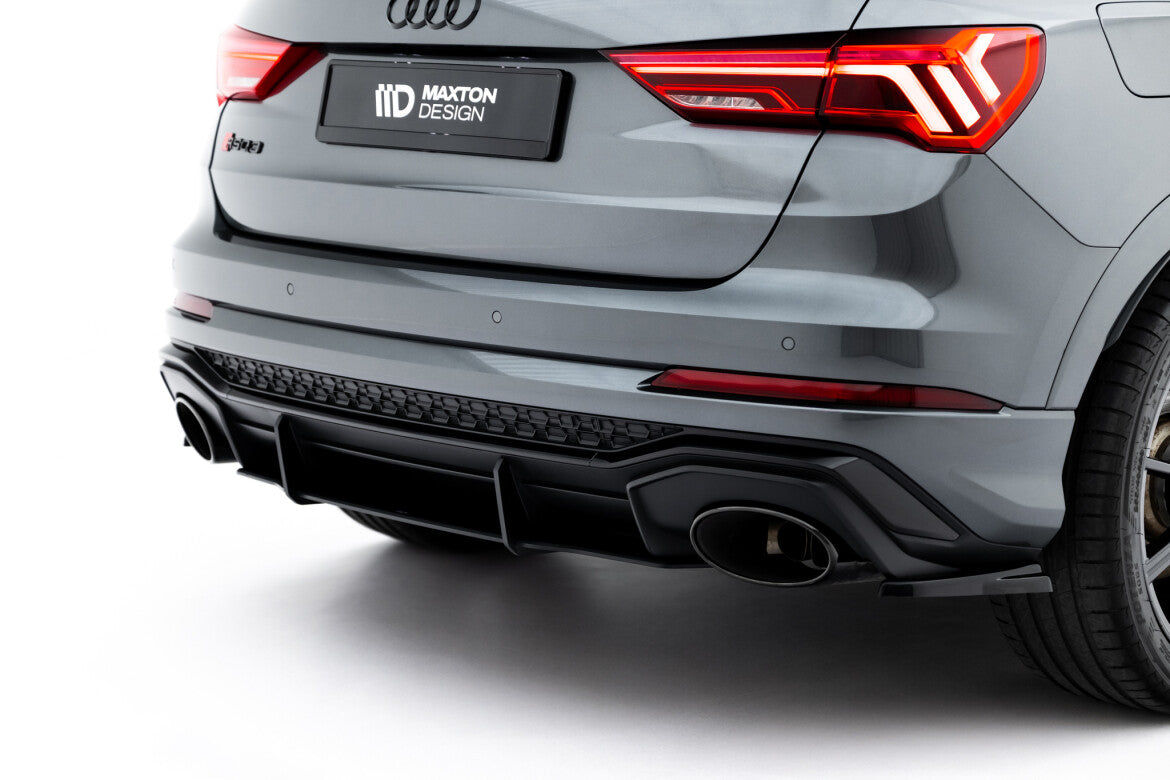Street Pro Heckansatz Diffusor passend für Audi RSQ3 Sportback / SUV F3 schwarz matt