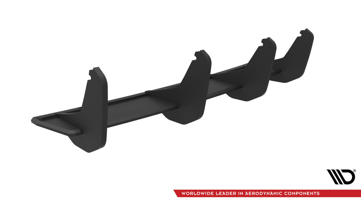 Street Pro Heckansatz Diffusor passend für Audi S3 Limousine 8V schwarz matt