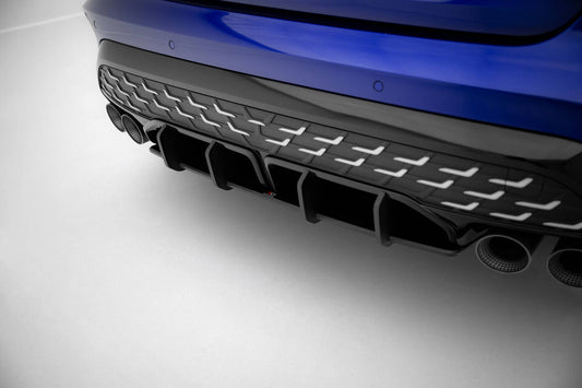 Street Pro Heckansatz Diffusor passend für Audi S3 Limousine 8Y FL schwarz matt