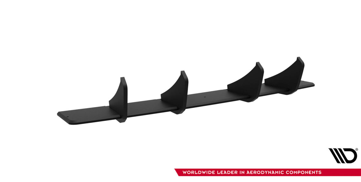 Street Pro Heckansatz Diffusor passend für Audi S3 Limousine 8Y FL schwarz matt