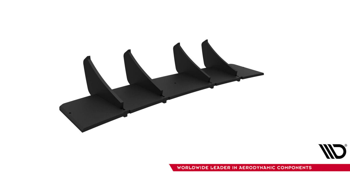 Street Pro Heckansatz Diffusor passend für Audi S3 Limousine 8Y FL schwarz matt