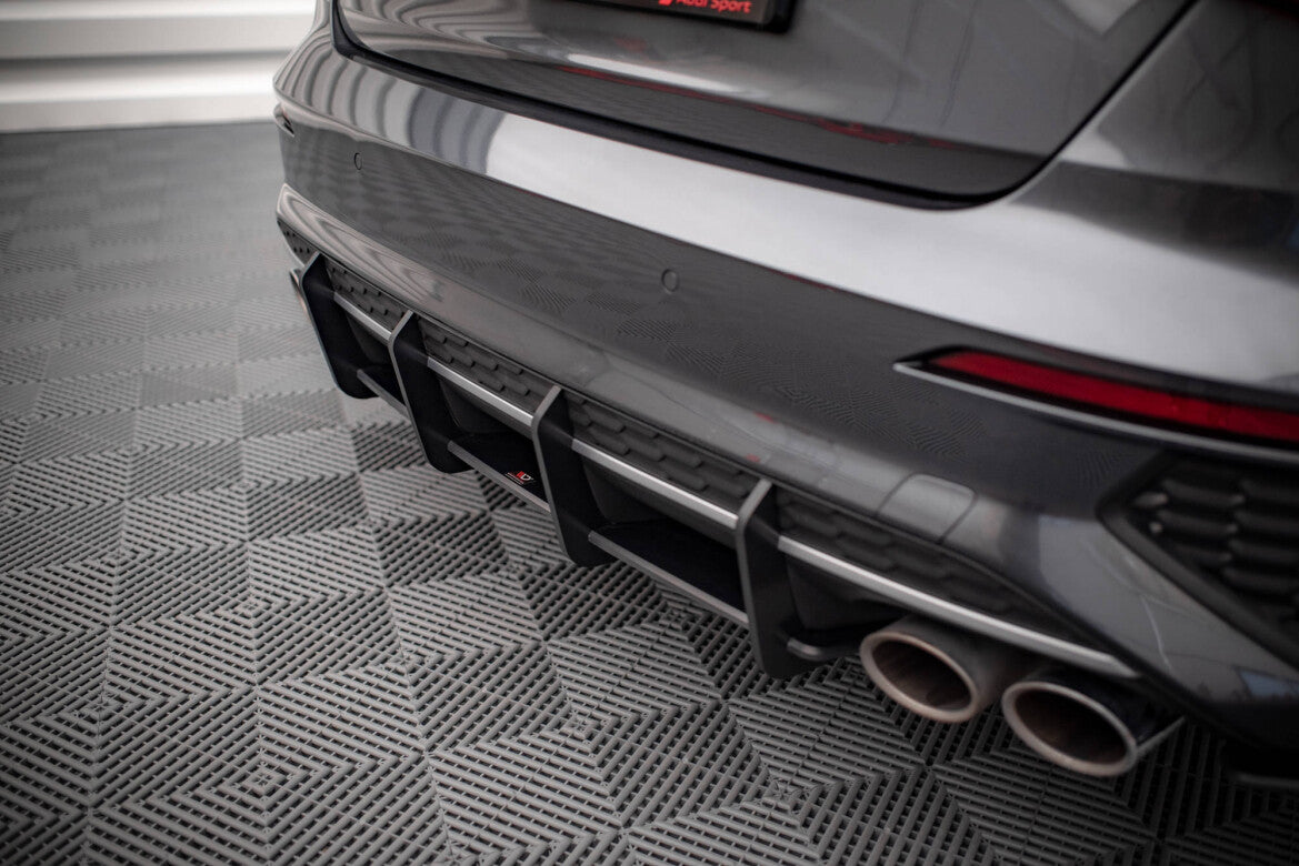 Street Pro Heckansatz Diffusor passend für Audi S3 Limousine 8Y schwarz matt