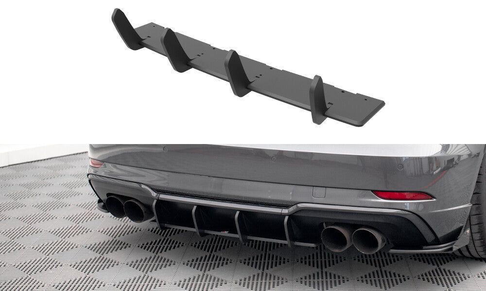 Street Pro Heckansatz Diffusor passend für Audi S3 Sportback 8V FL schwarz matt