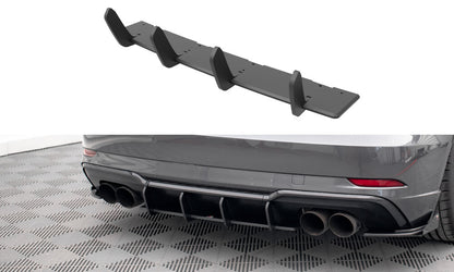 Street Pro Heckansatz Diffusor passend für Audi S3 Sportback 8V FL schwarz matt