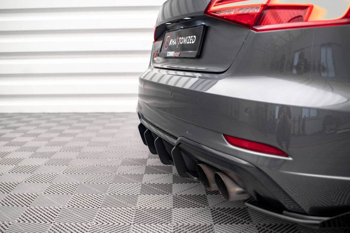Street Pro Heckansatz Diffusor passend für Audi S3 Sportback 8V FL schwarz matt