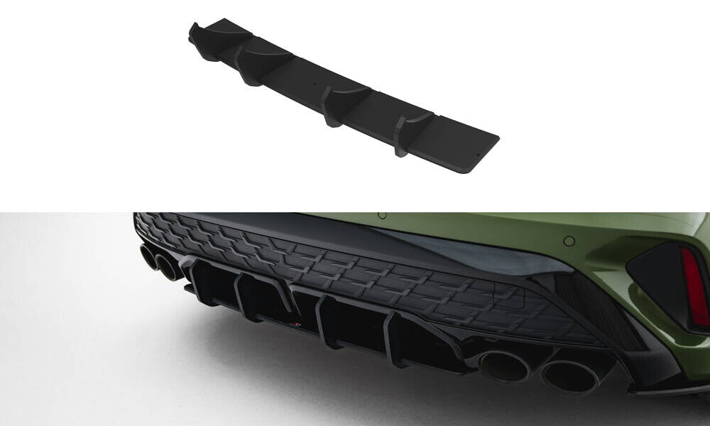 Street Pro Heckansatz Diffusor passend für Audi S3 Sportback 8Y FL schwarz matt