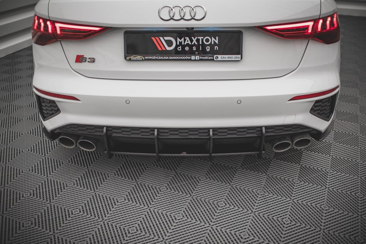 Street Pro Heckansatz Diffusor passend für Audi S3 Sportback 8Y schwarz matt