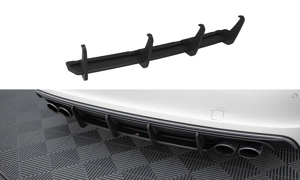 Street Pro Heckansatz Diffusor passend für Audi S3 Sportback / Hatchback 8V schwarz matt