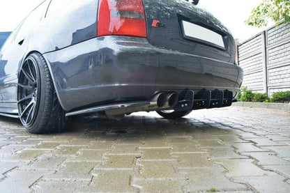 Street Pro Heckansatz Diffusor passend für Audi S4 B5 Avant schwarz matt