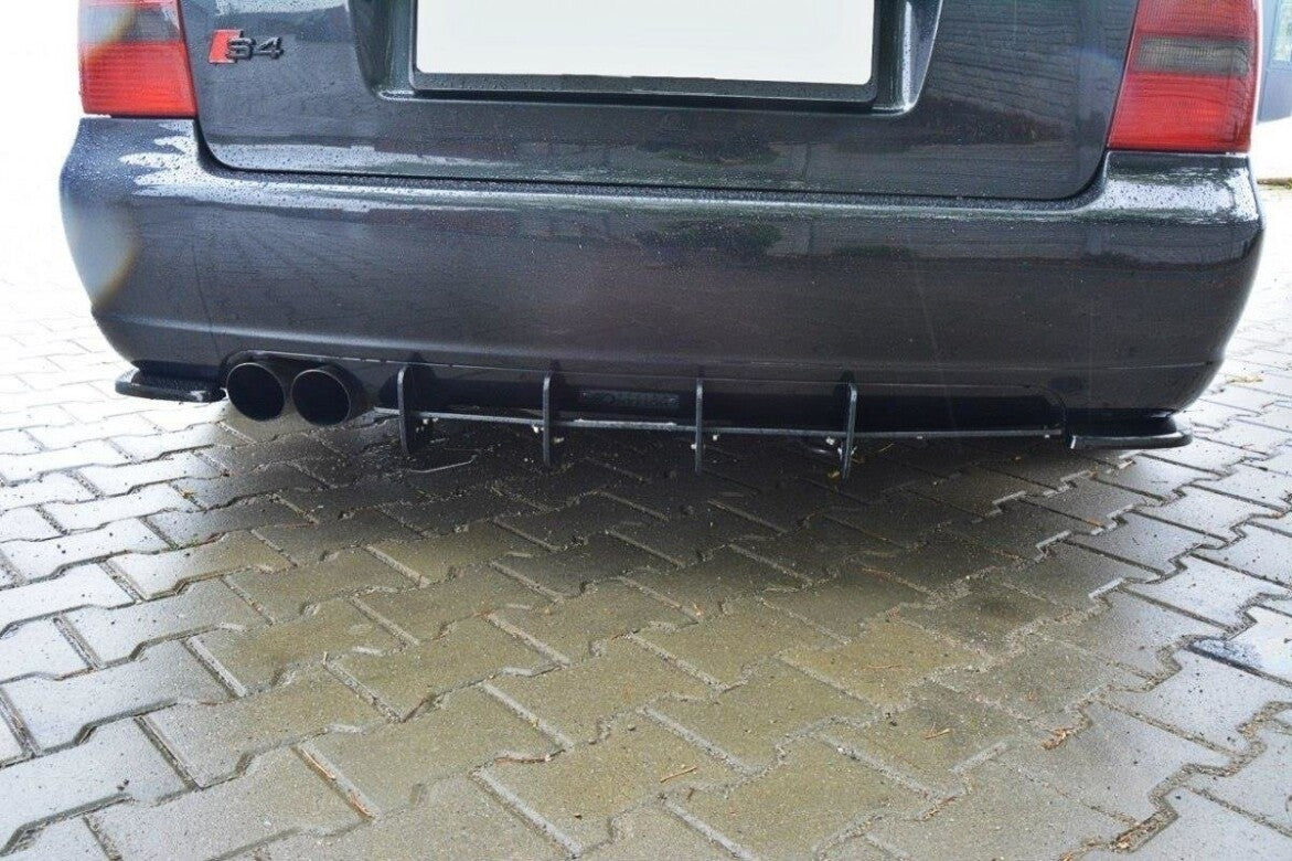 Street Pro Heckansatz Diffusor passend für Audi S4 B5 Avant schwarz matt