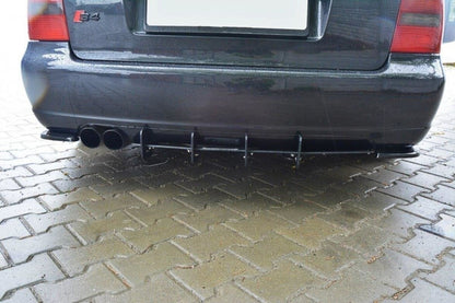 Street Pro Heckansatz Diffusor passend für Audi S4 B5 Avant schwarz matt
