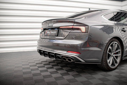 Street Pro Heckansatz Diffusor passend für Audi S5 Coupe / Sportback F5 schwarz matt