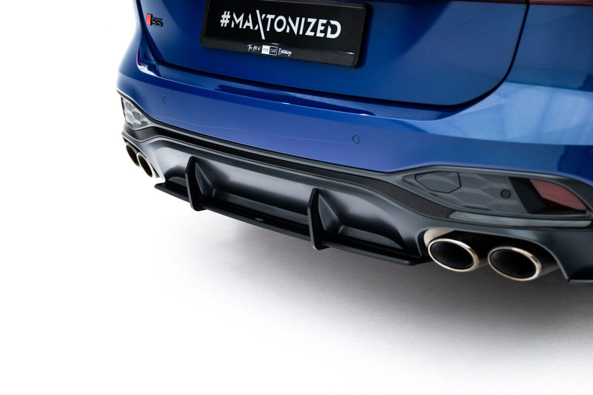 Street Pro Heckansatz Diffusor passend für Audi S5 Limousine / Avant B10 schwarz matt