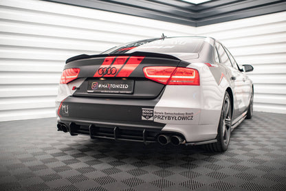Street Pro Heckansatz Diffusor passend für Audi S8 D4 schwarz matt