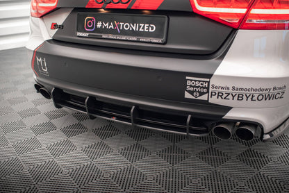 Street Pro Heckansatz Diffusor passend für Audi S8 D4 schwarz matt