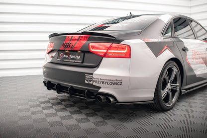 Street Pro Heckansatz Diffusor passend für Audi S8 D4 schwarz matt