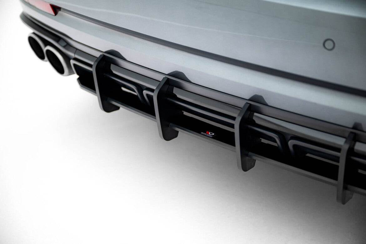 Street Pro Heckansatz Diffusor passend für Audi S8 D5 FL schwarz matt