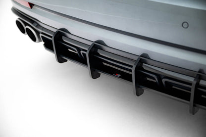 Street Pro Heckansatz Diffusor passend für Audi S8 D5 FL schwarz matt