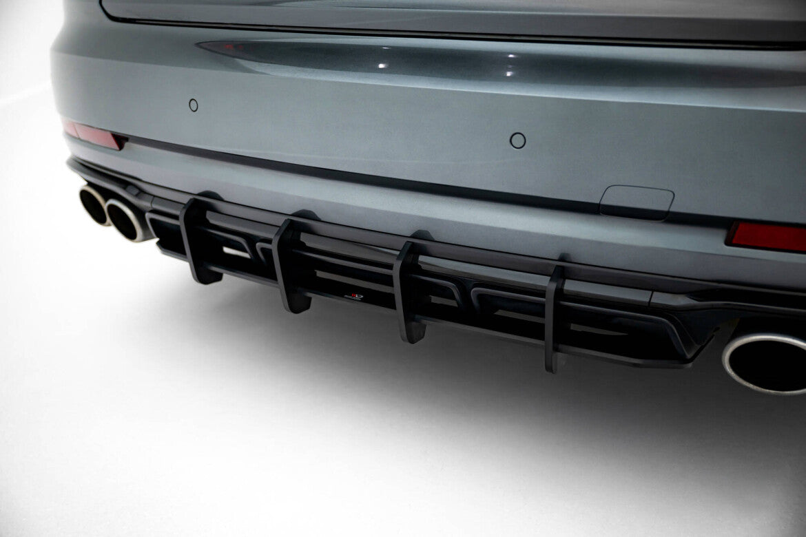 Street Pro Heckansatz Diffusor passend für Audi S8 D5 FL schwarz matt