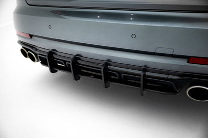 Street Pro Heckansatz Diffusor passend für Audi S8 D5 FL schwarz matt