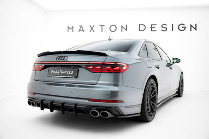 Street Pro Heckansatz Diffusor passend für Audi S8 D5 FL schwarz matt
