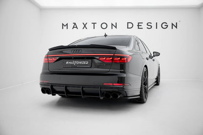 Street Pro Heckansatz Diffusor passend für Audi S8 D5 schwarz matt