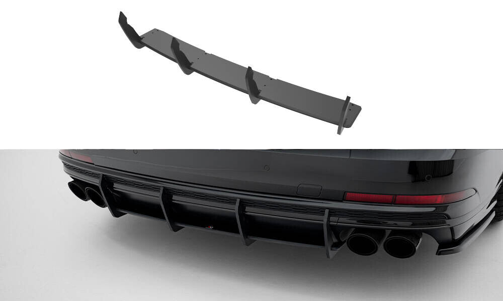 Street Pro Heckansatz Diffusor passend für Audi S8 D5 schwarz matt