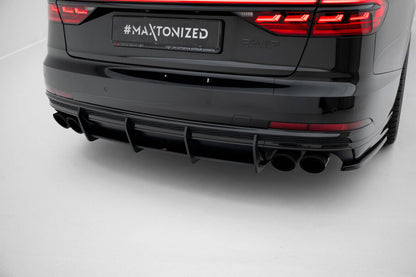 Street Pro Heckansatz Diffusor passend für Audi S8 D5 schwarz matt