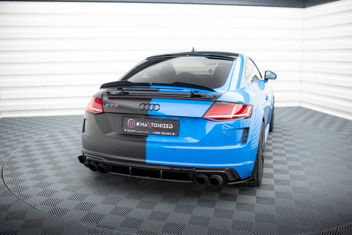 Street Pro Heckansatz Diffusor passend für Audi TT S 8S FL schwarz matt